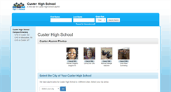 Desktop Screenshot of custerhighschool.org