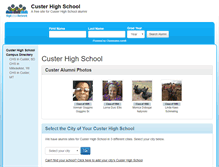 Tablet Screenshot of custerhighschool.org